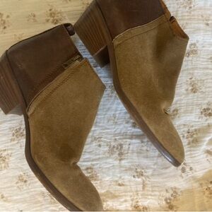 Madewell Two-Tone Brown Ankle Booties